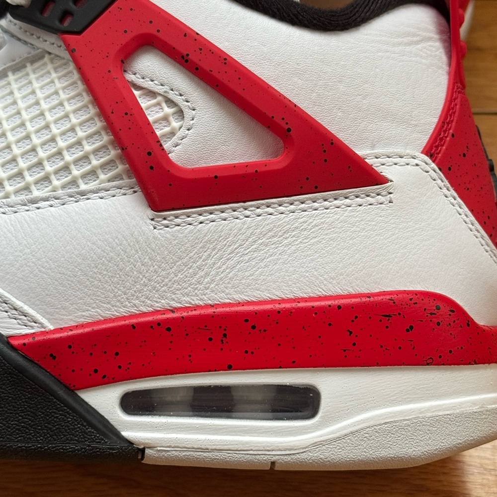 Air Jordan 4 Retro ‘Fire Red’ Mens Sz 10 w/box includes Jordan Shoe Tree - Picture 9 of 15